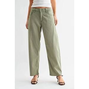 NEW JBD. stretch twill comfort barrel jean in olive